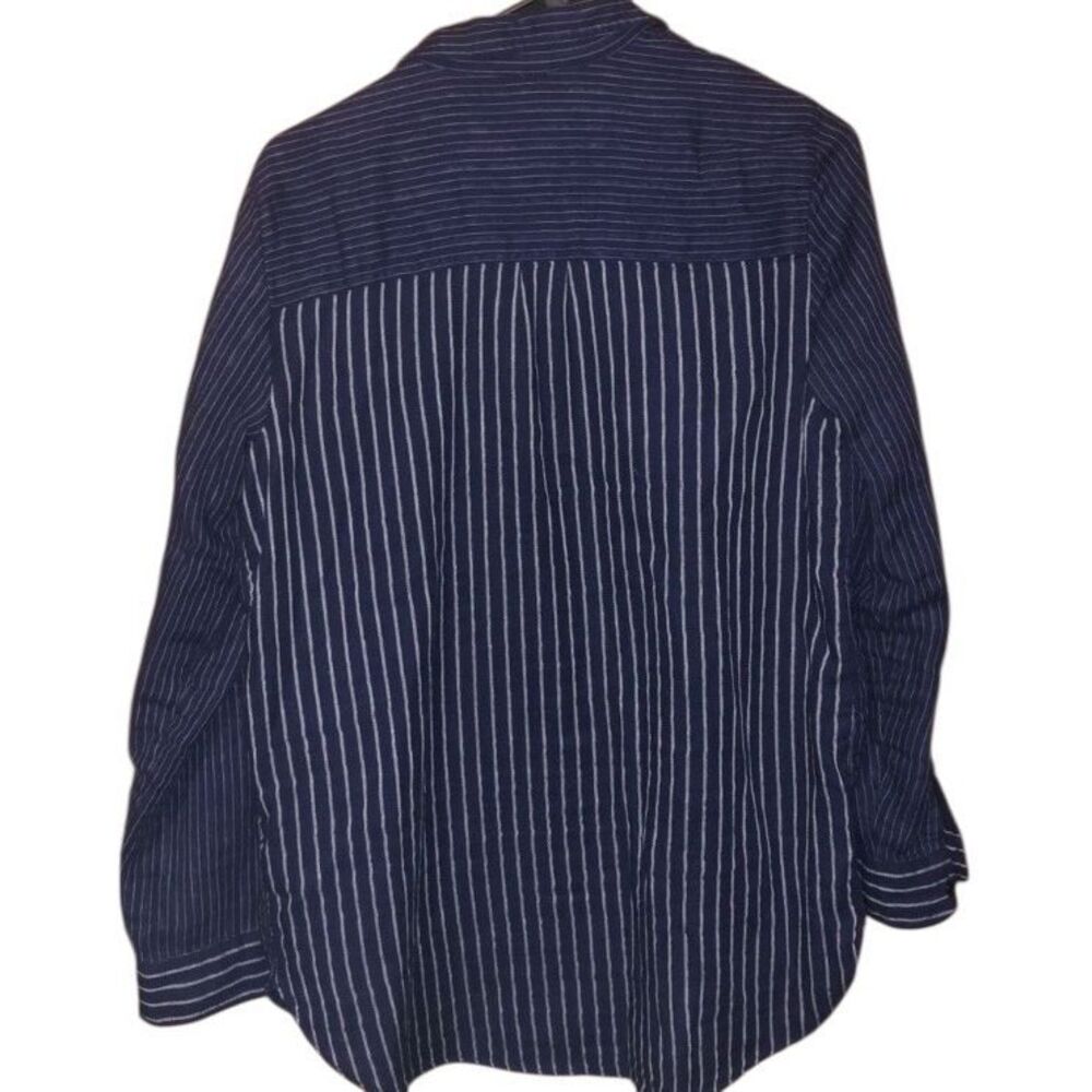 Madewell Blue Striped Sweatshirt - Picture 3 of 3